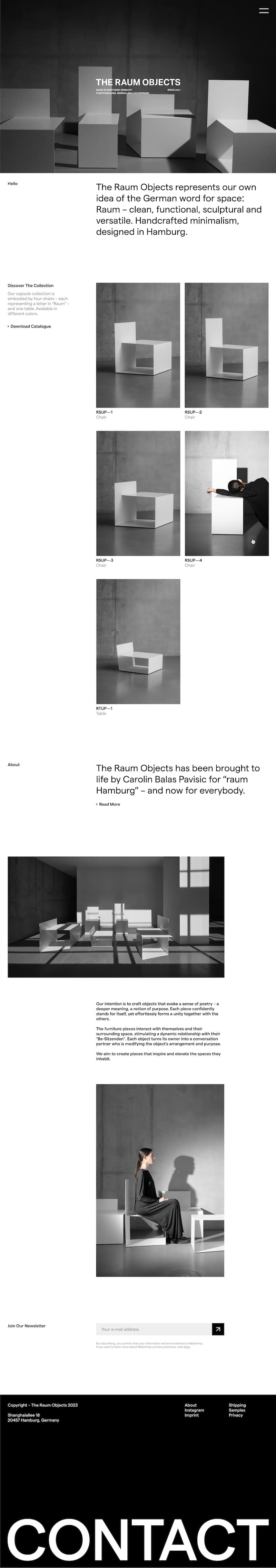 The home page